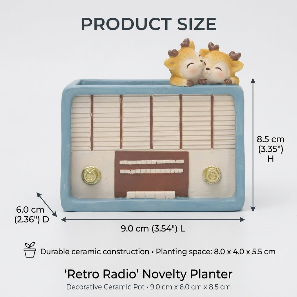 Retro Radio Planter
