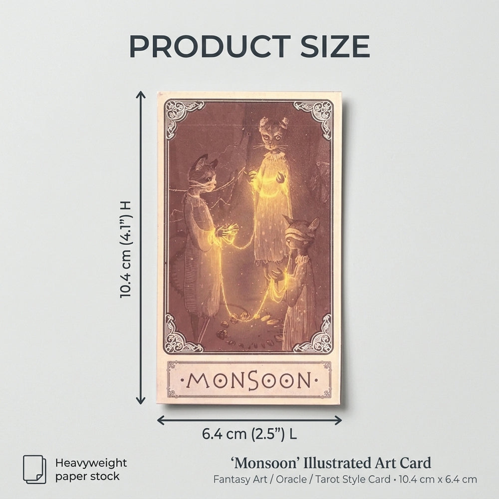 Mini Monsoon Tarot: The Japanese-Inspired 78-Card Deck  Ziya Blue