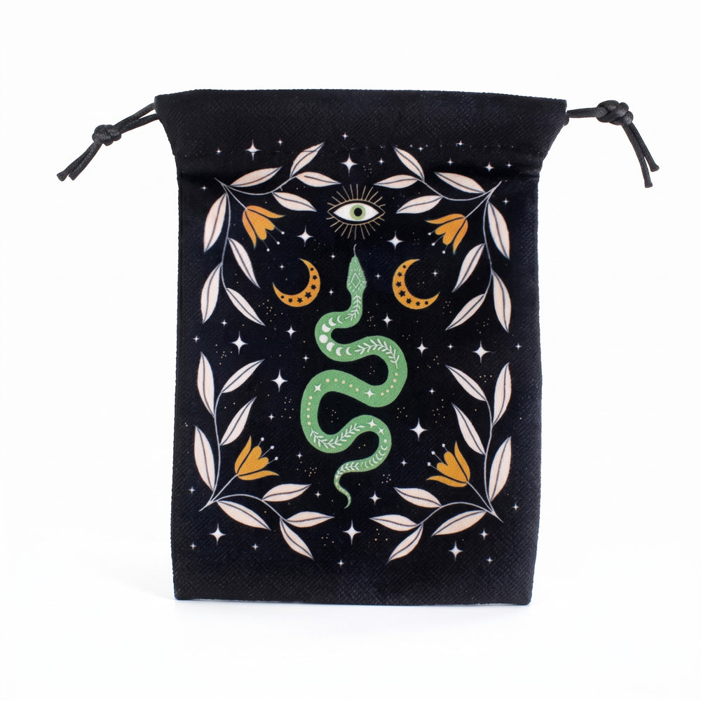 Floral Snake Tarot Bag | Tarot Pouches & Bags