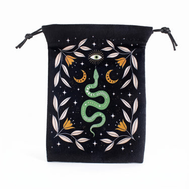 Floral Snake Tarot Bag | Tarot Pouches & Bags