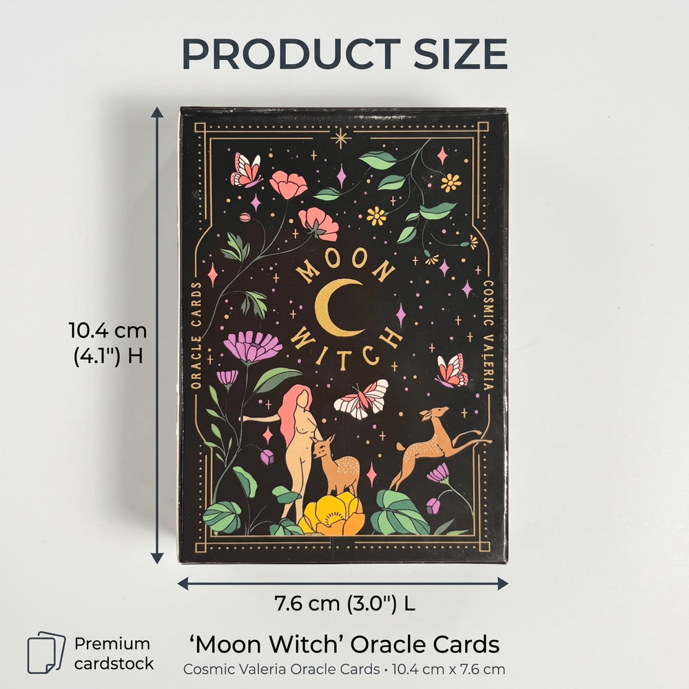 Moon Witch Oracle: 42-Card Lunar Intuition Deck  Ziya Blue