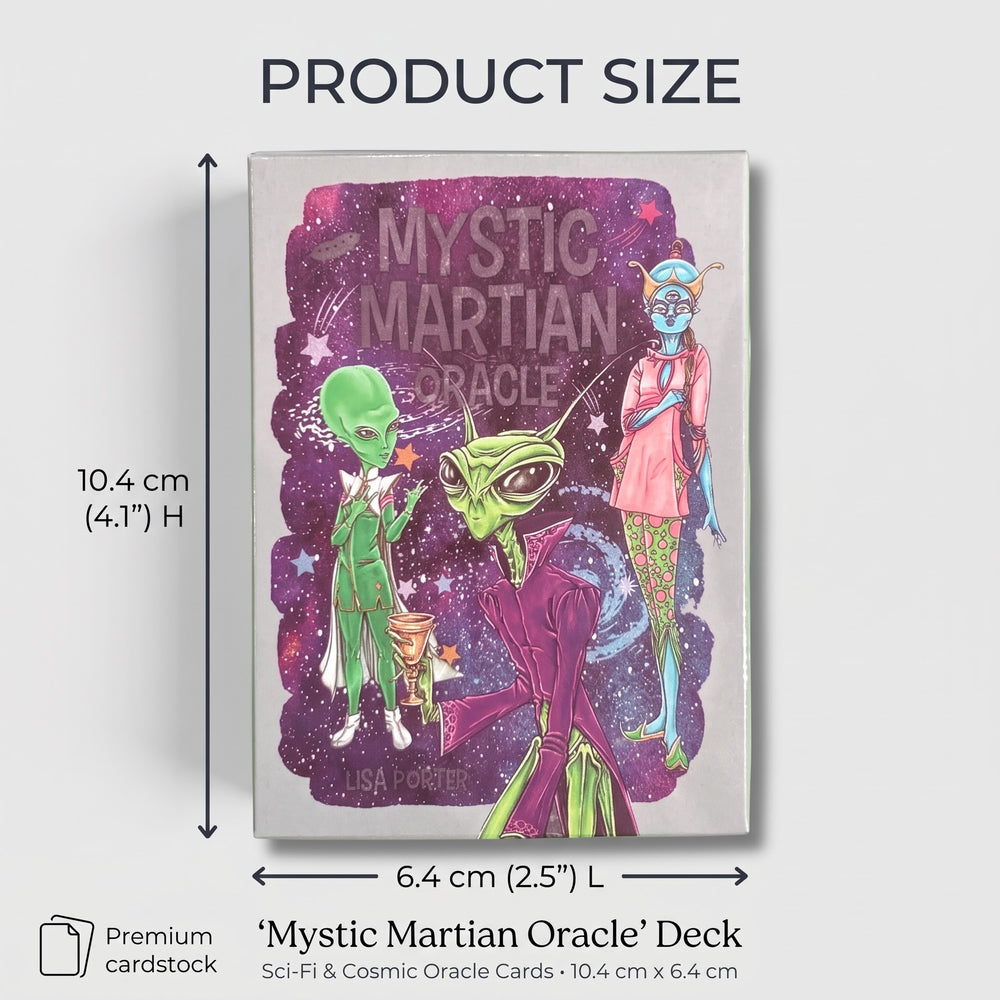 Mini Mystic Martian Oracle | Retro-Futuristic Alien Divination Deck