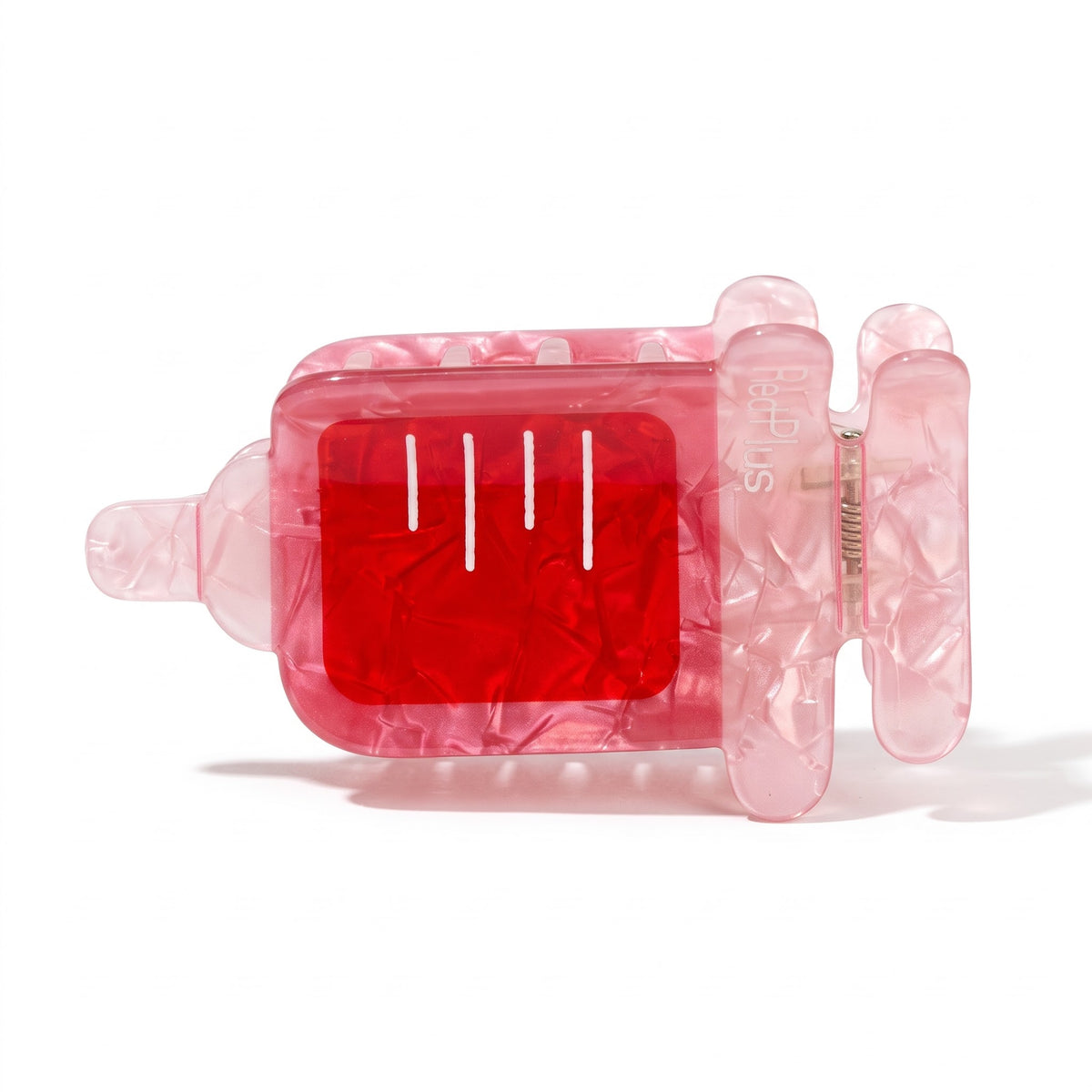 Red & Pink Needle Hair Claw