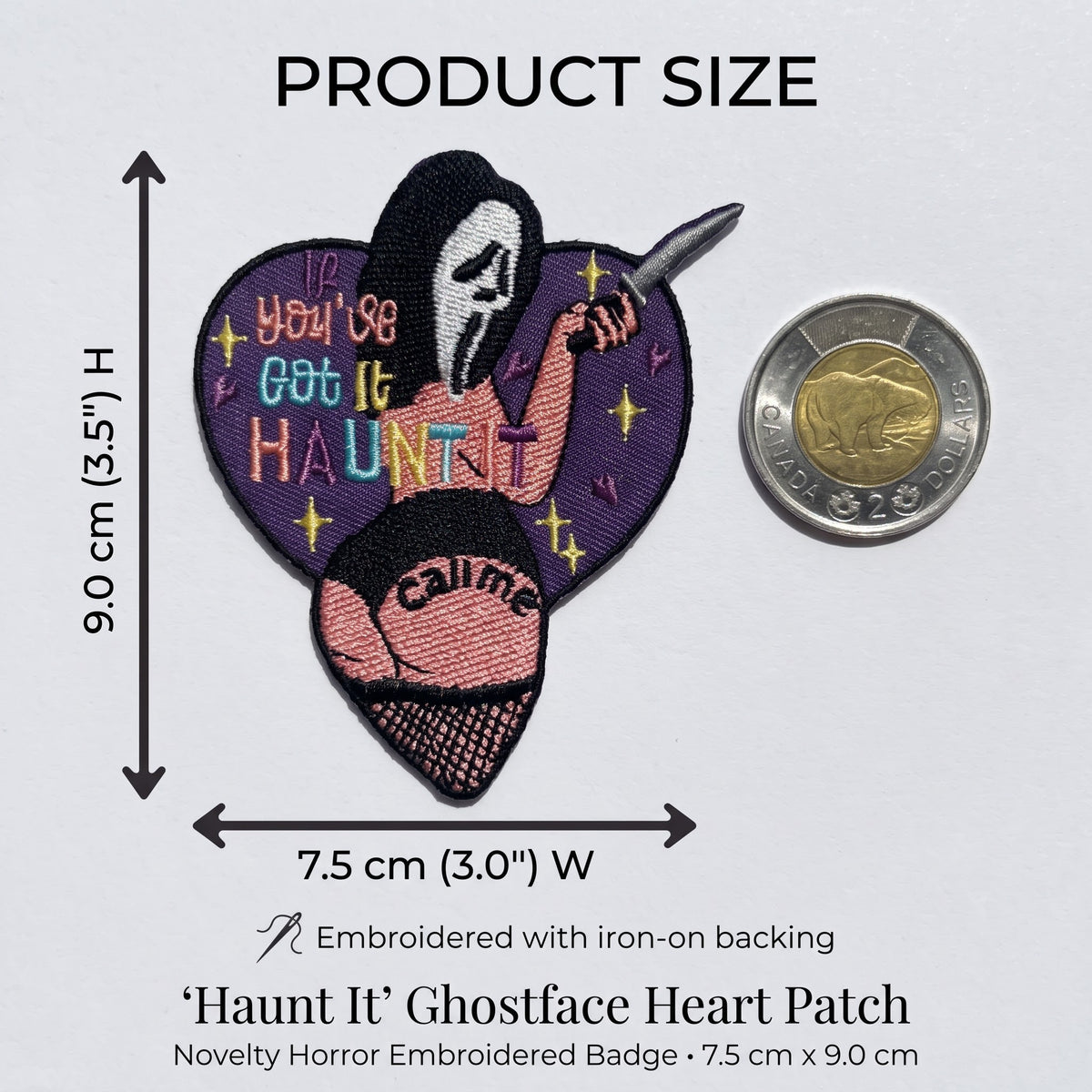 If You've Got It Haunt It Ghostface Pin-Up Iron-On Patch
