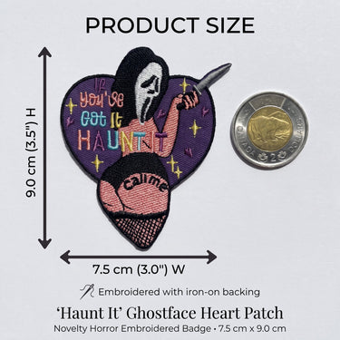 If You've Got It Haunt It Ghostface Pin-Up Iron-On Patch