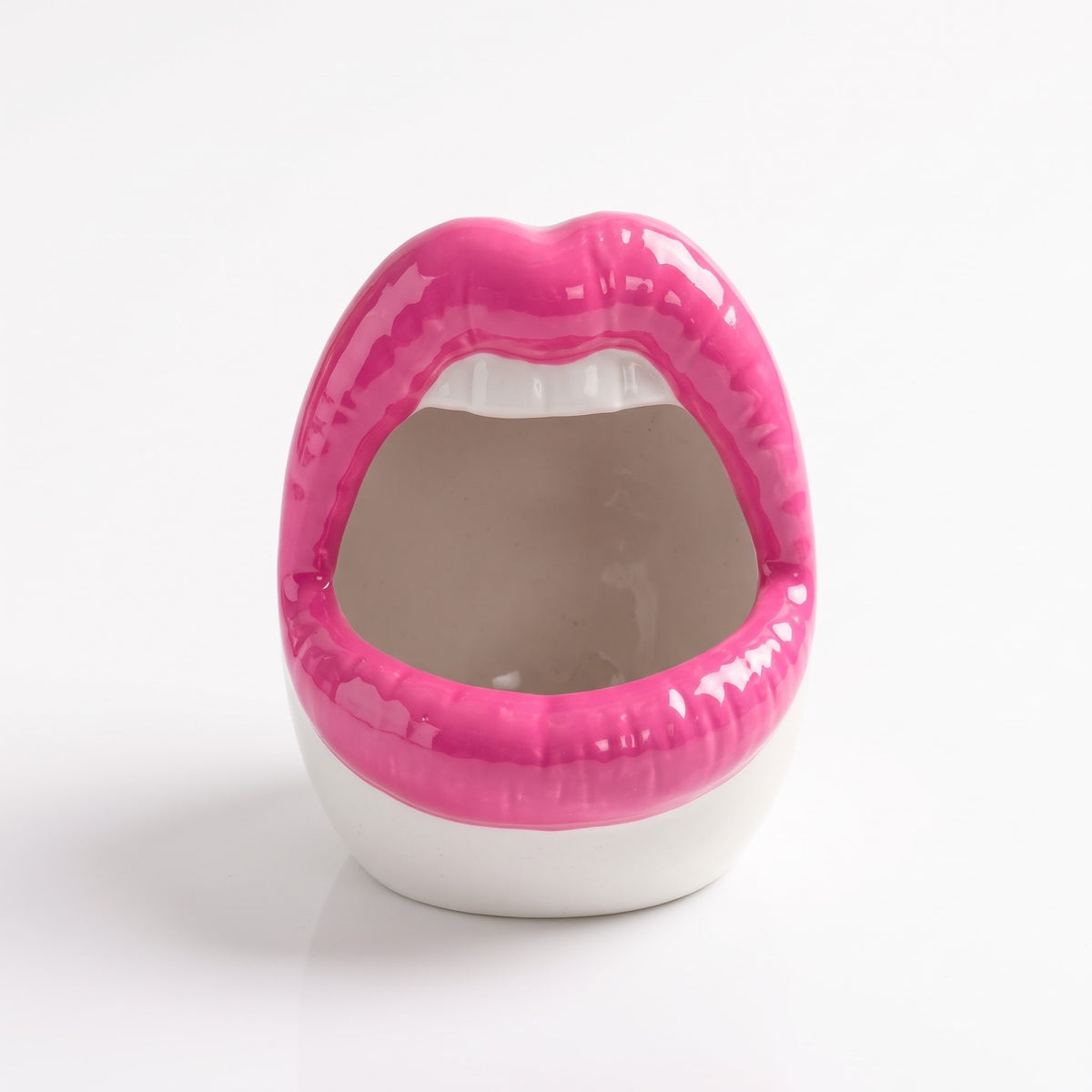 The Big Mouth Ashtray: Ceramic Multi-Color Smoking Holder