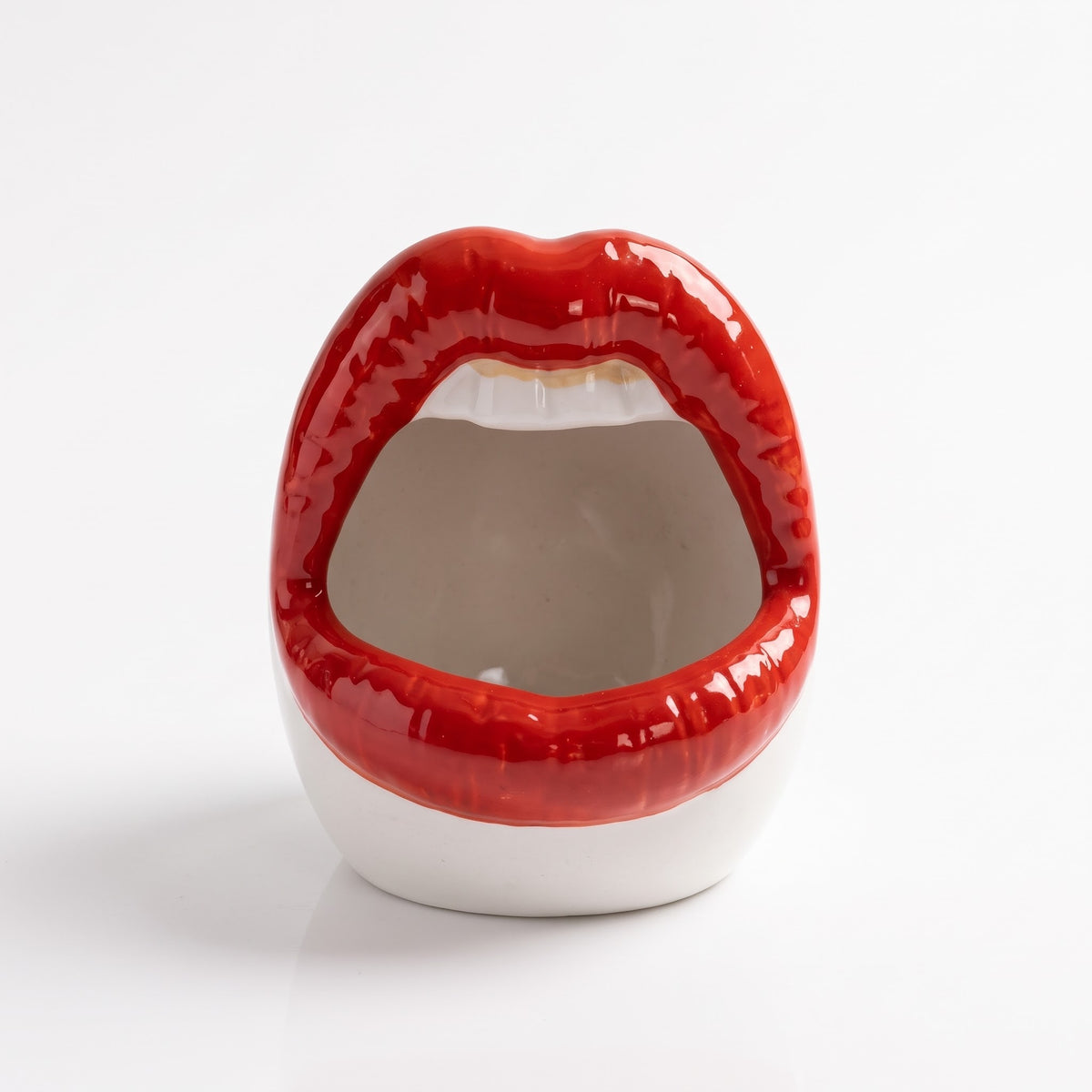 The Big Mouth Ashtray: Ceramic Multi-Color Smoking Holder