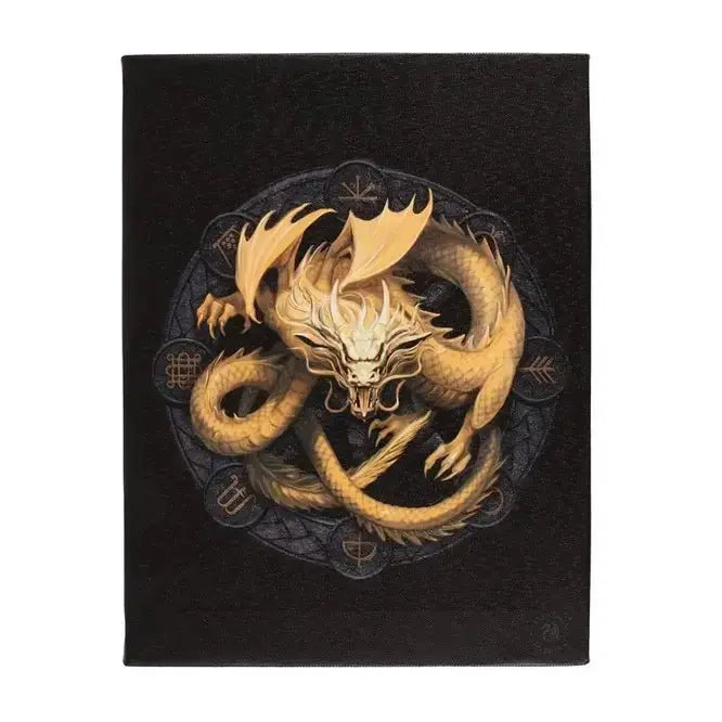 Imbolc Dragon Canvas Plaque | Anne Stokes Fantasy Art Something Different Ziya Blue