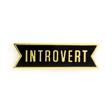 Introvert Enamel Pin These Are Things Ziya Blue