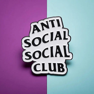 Introvert Enamel Pin | Anti Social Social Club Badge Ziya Blue Ziya Blue