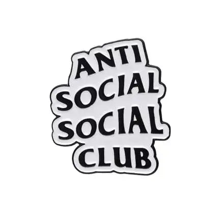 Introvert Enamel Pin | Anti Social Social Club Badge Ziya Blue Ziya Blue