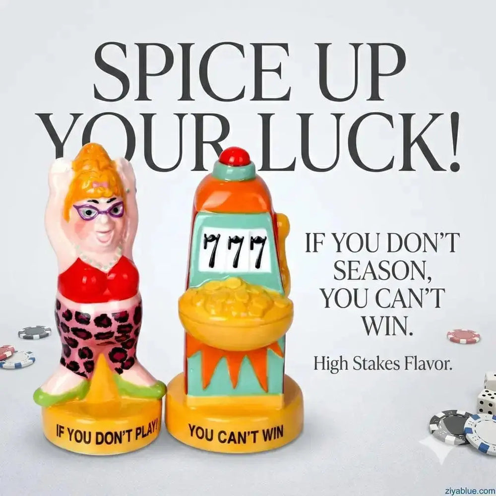 Jackpot Winner Shakers - Hit the Flavor Jackpot Pacific Giftware Ziya Blue