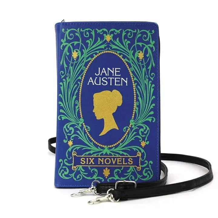 Jane Austen Book Clutch: A Chic Accessory for Literature Lovers 📖✨ COMECO INC Ziya Blue