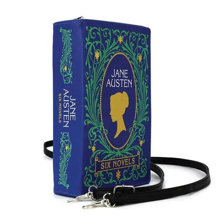 Jane Austen Book Clutch: A Chic Accessory for Literature Lovers 📖✨ COMECO INC Ziya Blue