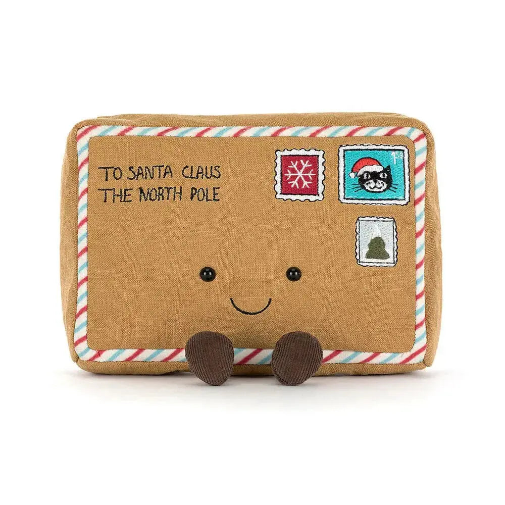 Jellycat Amuseables Letter to Santa – The 7" Plush Post Jellycat Ziya Blue