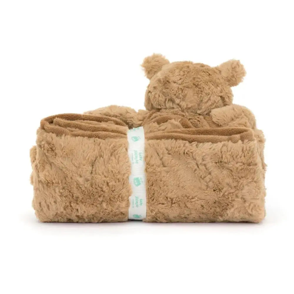 Jellycat Bartholomew Bear Blankie – The 22" Toffee-Soft Hug Jellycat Ziya Blue