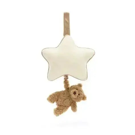 Jellycat Bartholomew Bear Musical Pull – Soothing Nursery Toy Jellycat Ziya Blue