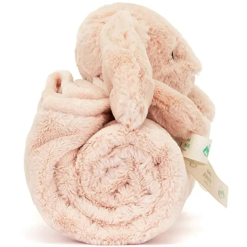 Jellycat Bashful Blush Bunny Blankie – The 22" Peach-Pink Soother Jellycat Ziya Blue