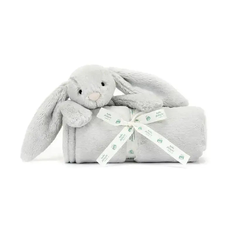 Jellycat Bashful Silver Bunny Blankie Jellycat Ziya Blue