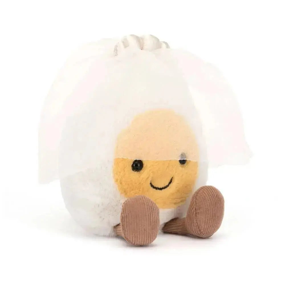 Jellycat Boiled Egg Bride Plush – Witty Wedding Gift Jellycat Ziya Blue