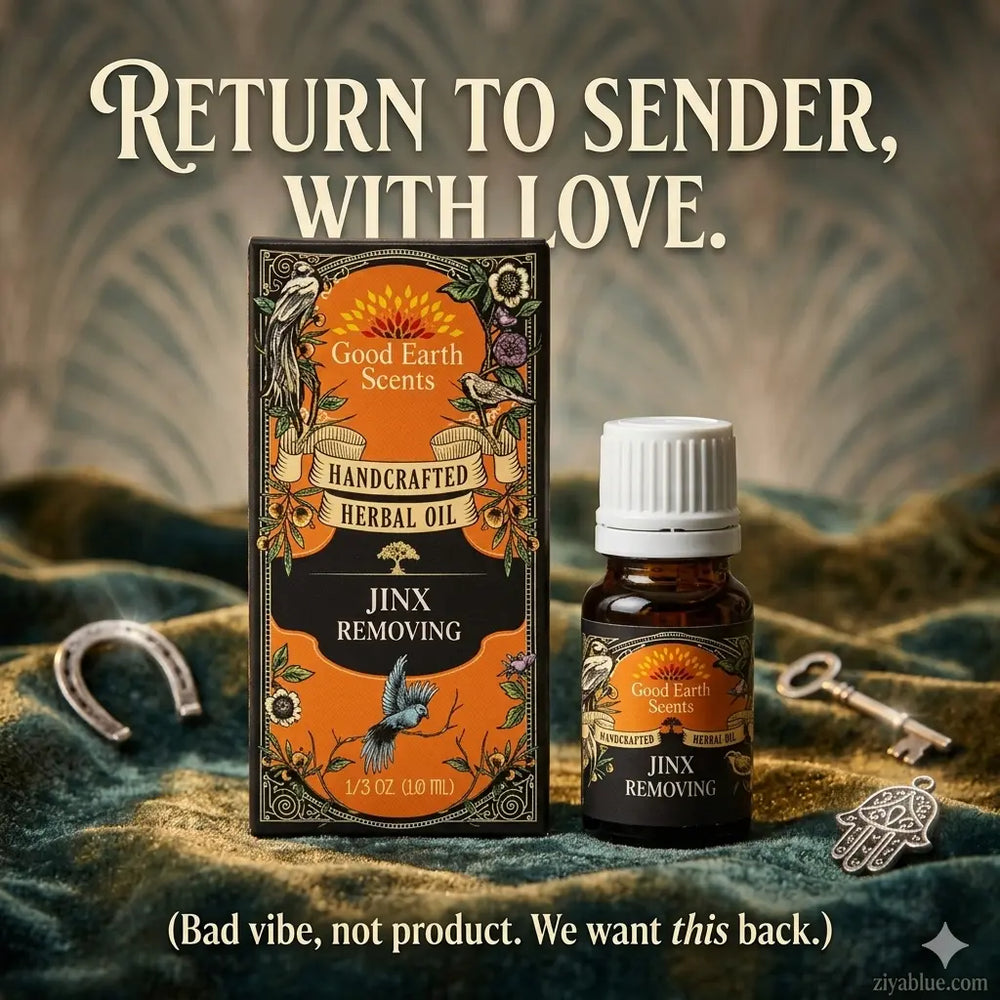 Jinx Removing Herbal Oil | 10ml Cleansing Ritual Blend  Ziya Blue