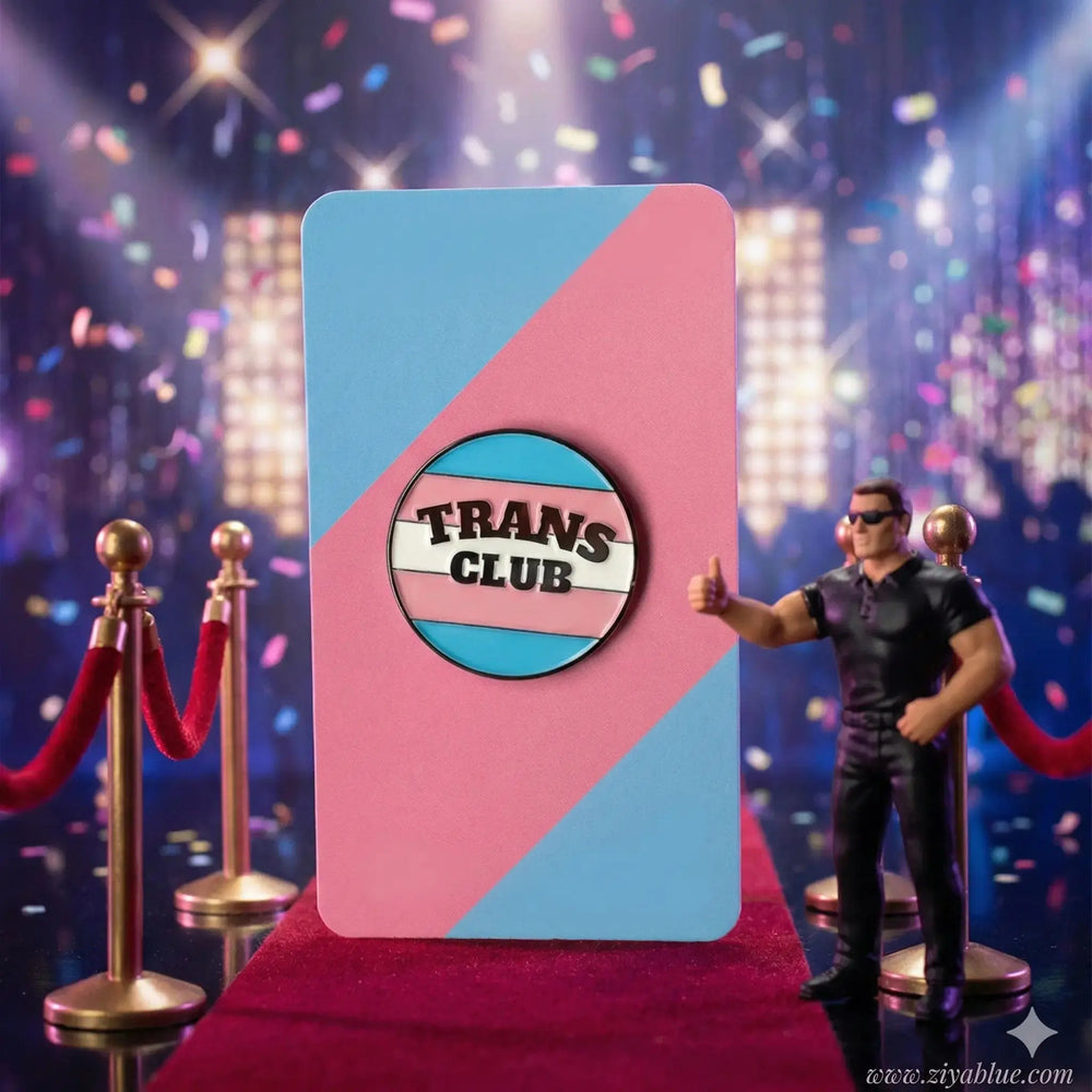 Join the Club with Our Trans Pride Enamel Pin Rainbow Certified Ziya Blue