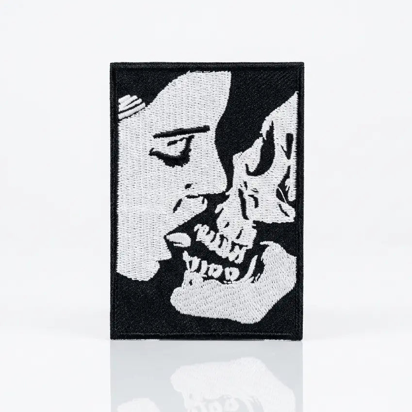Kissing Skeleton Patch | Edgy Romance Iron On Ziya Blue Ziya Blue