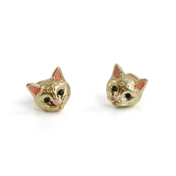 Kitten God Stud Earrings: The "Celestial Kitty" Studs 🐱✨ Wildflower Co. Ziya Blue