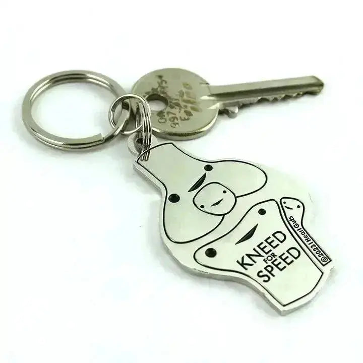 Knee Keychain: The Kneed for Speed I Heart Guts Ziya Blue
