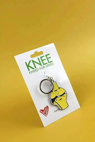 Knee Keychain: The Kneed for Speed I Heart Guts Ziya Blue