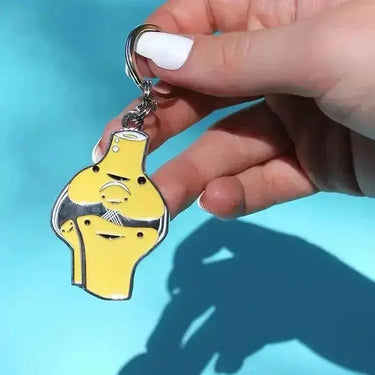 Knee Keychain: The Kneed for Speed I Heart Guts Ziya Blue
