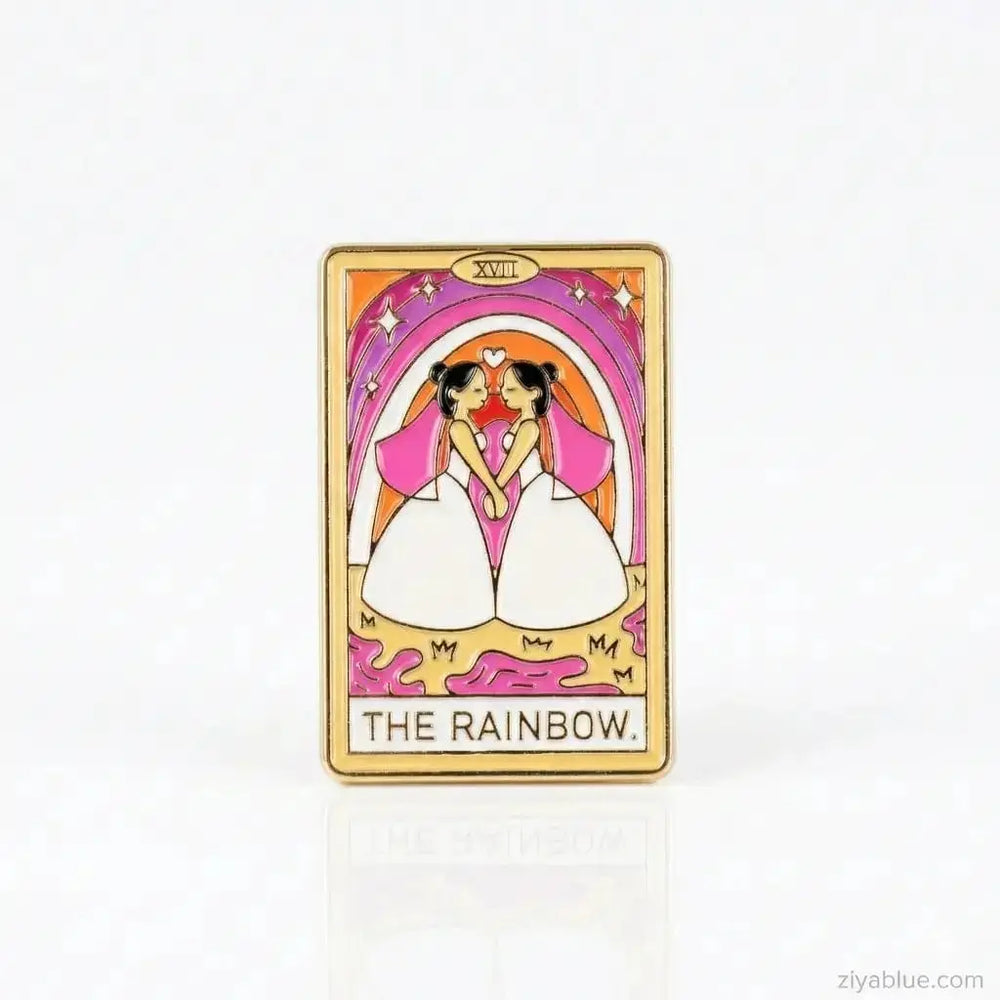 Lesbian Tarot Pin Ziya Blue Ziya Blue