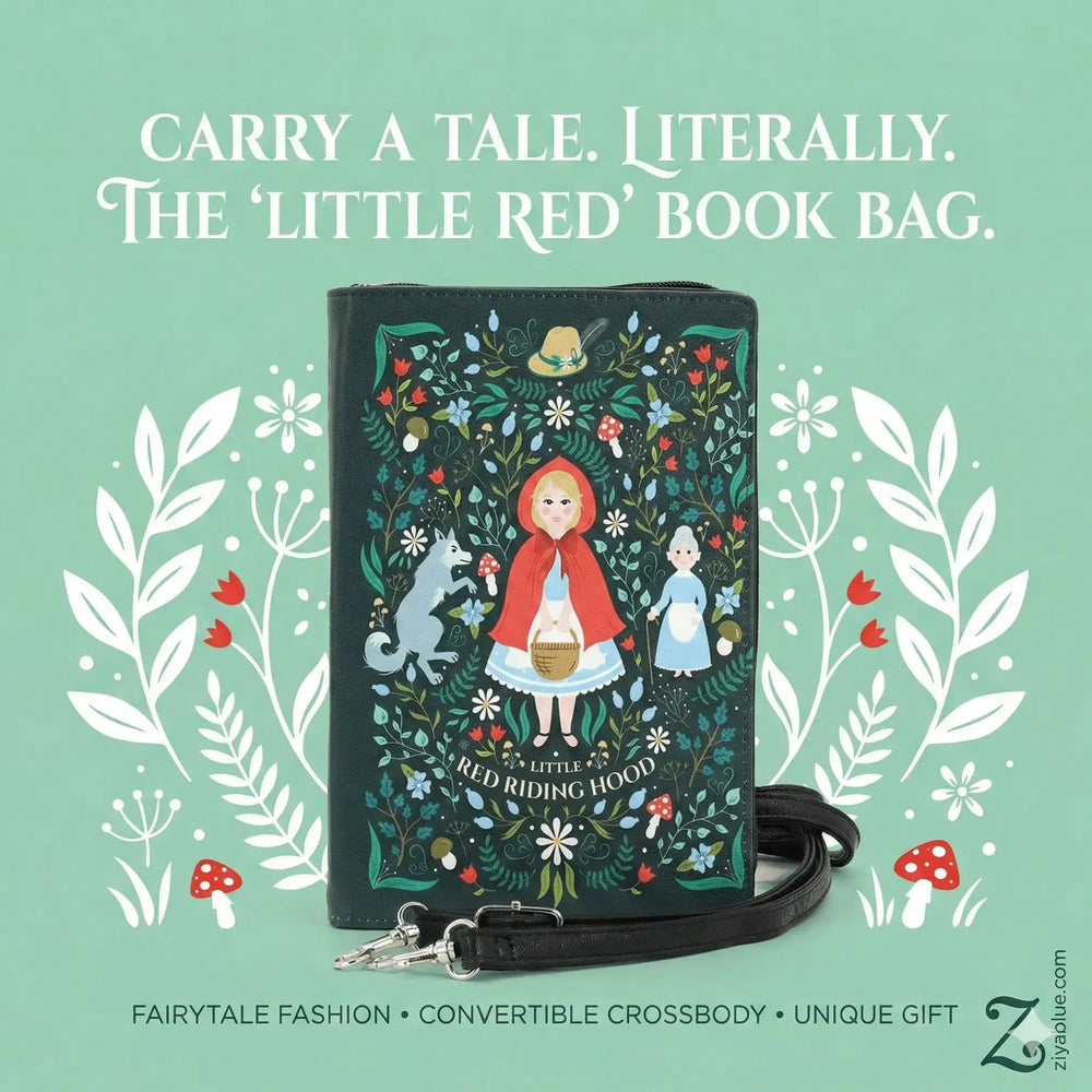 Little Red Riding Hood Book Clutch – Fairytale Purse COMECO INC Ziya Blue