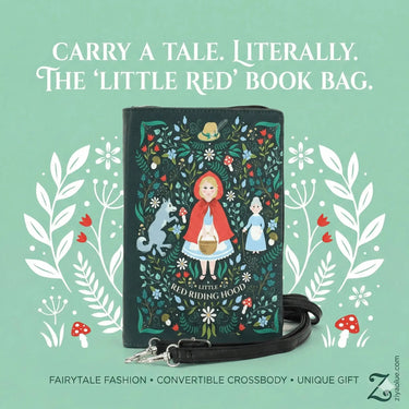 Little Red Riding Hood Book Clutch – Fairytale Purse COMECO INC Ziya Blue
