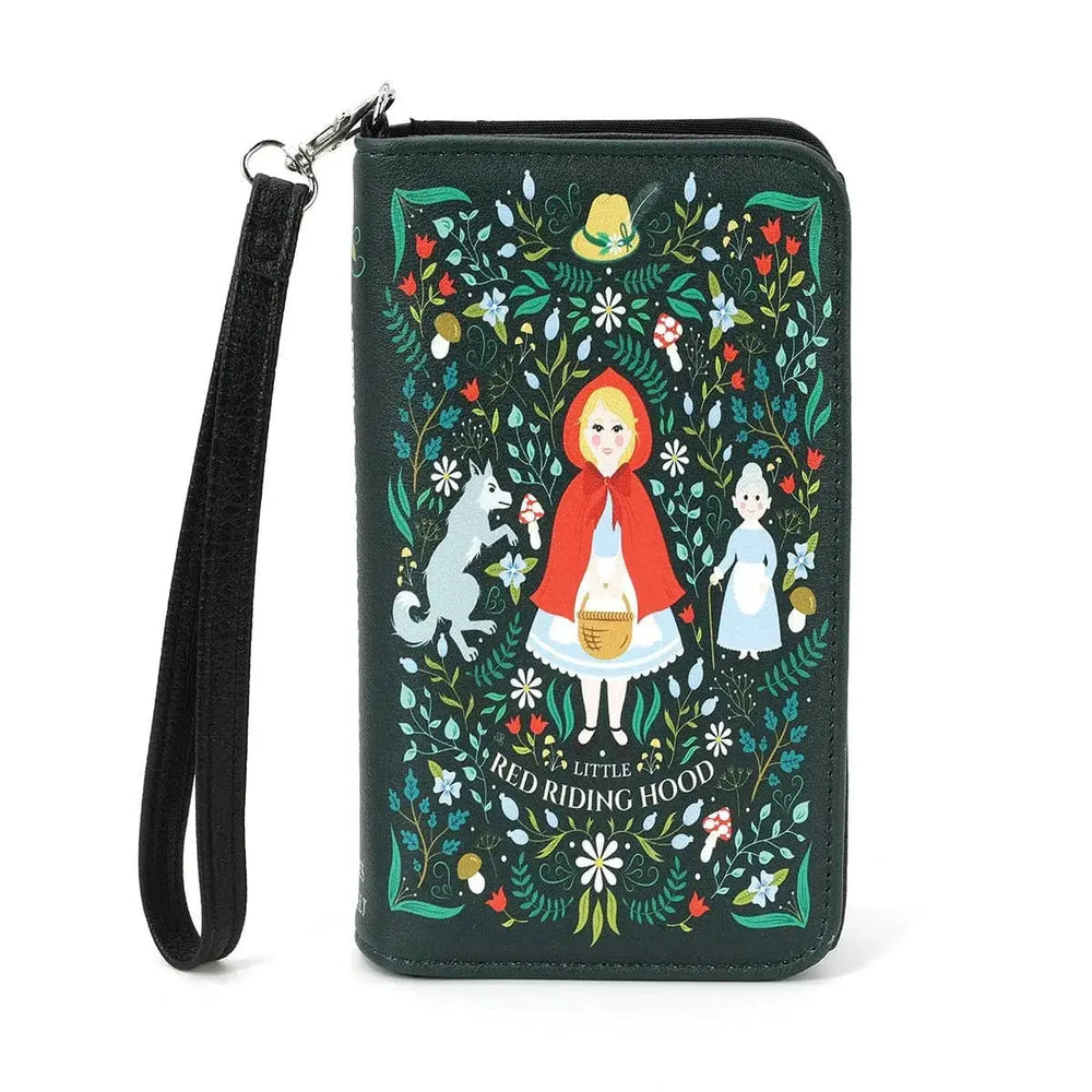 Little Red Riding Hood Book Wallet | Fairytale Storybook Purse COMECO INC Ziya Blue