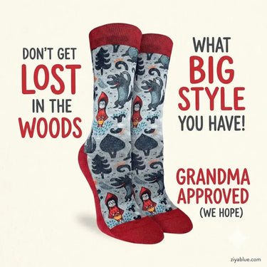 Little Red Riding Hood Socks: A Fable-ous Gift Good Luck Sock Ziya Blue