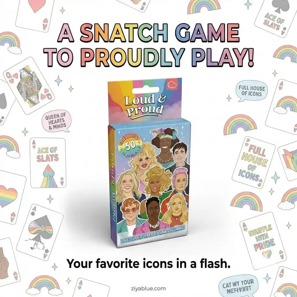 Loud & Proud Card Game - Iconic Icons Edition Bubblegum Stuff Ziya Blue