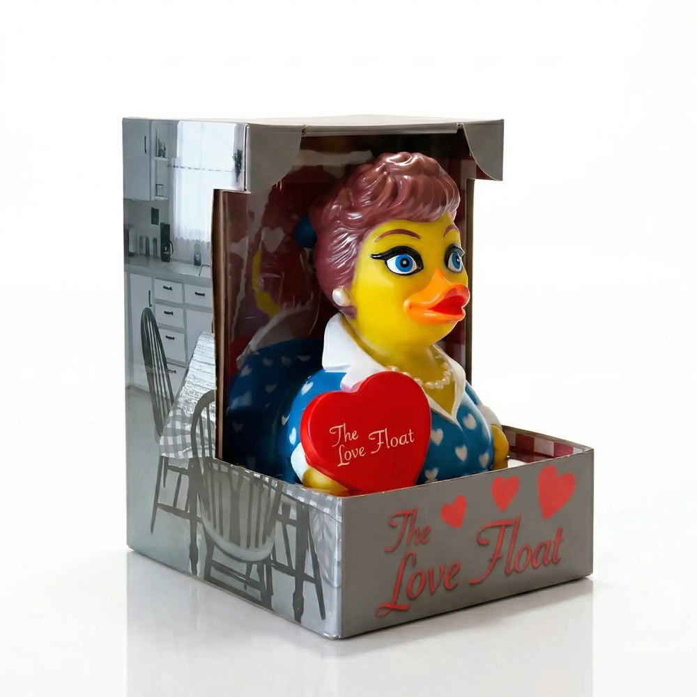 Love Float Rubber Duck - A Tribute to I Love Lucy  Ziya Blue