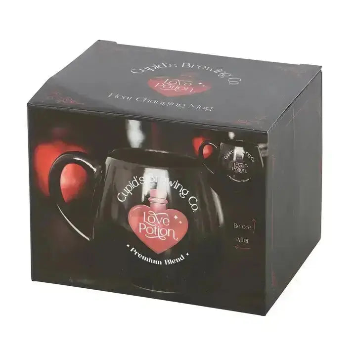 Love Potion Heat Change Mug - 450ml Magic Color Morphing Cup  Ziya Blue