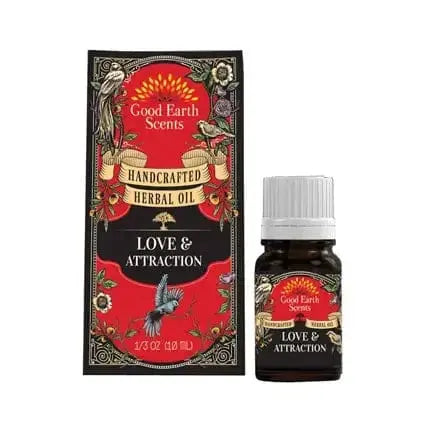 Love & Attraction Herbal Oil | 10ml Manifestation Ritual Blend Designs by Deekay Ziya Blue