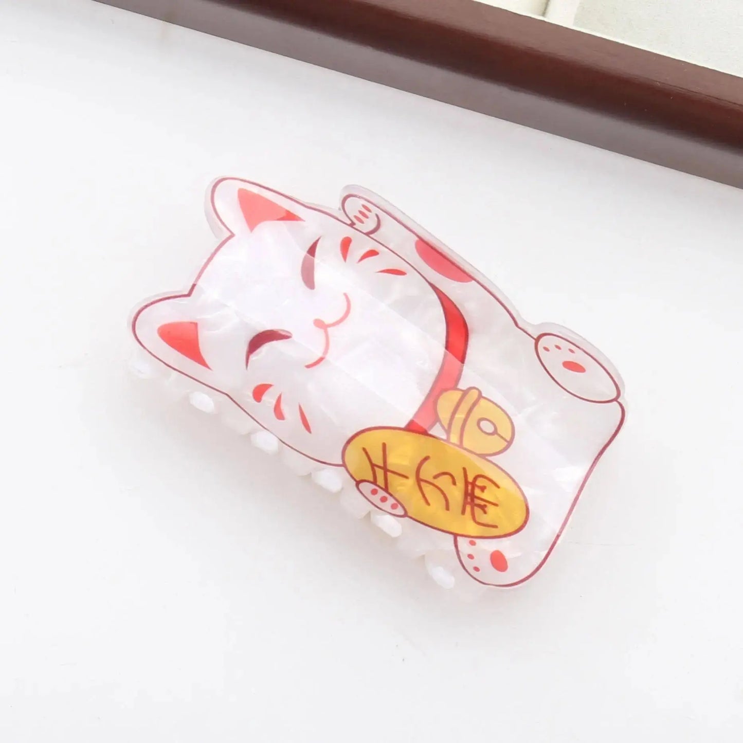 Lucky Cat Hair Claw – The "Prosperity" Palette Clip Ziya Blue Ziya Blue