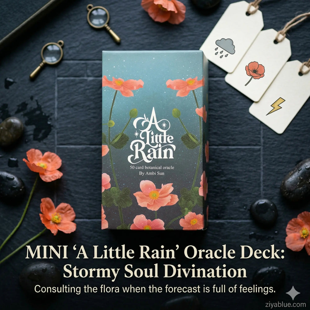 MINI A Little Rain Oracle Deck: Stormy Soul Divination  Ziya Blue
