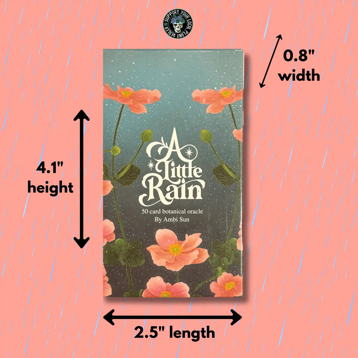 MINI A Little Rain Oracle Deck: Stormy Soul Divination  Ziya Blue