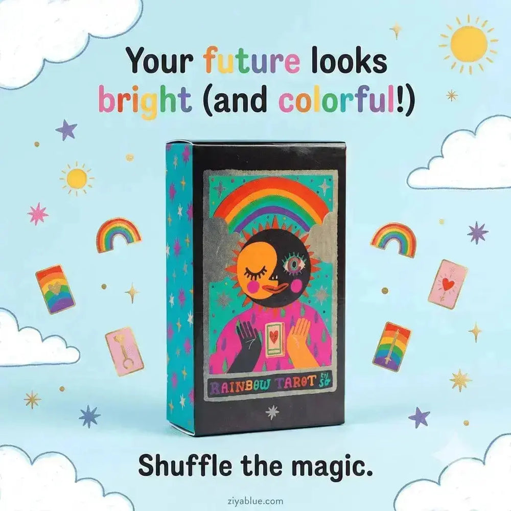 MINI Rainbow Tarot: 78-Card Deck by So Lazo Ziya Blue Ziya Blue