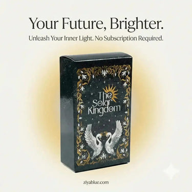 MINI Solar Kingdom Tarot 78-Card: Pocket-Sized Illumination  Ziya Blue