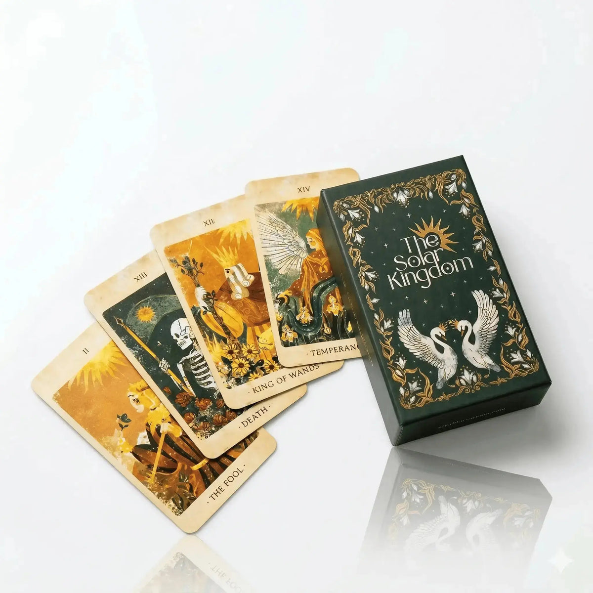 MINI Solar Kingdom Tarot 78-Card: Pocket-Sized Illumination  Ziya Blue