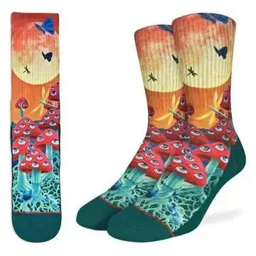 Magic Mushroom Socks: A Magical Style Good Luck Sock Ziya Blue