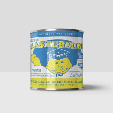 Mastermind Graduate Candle 16oz. scents of accompliments Ziya Blue