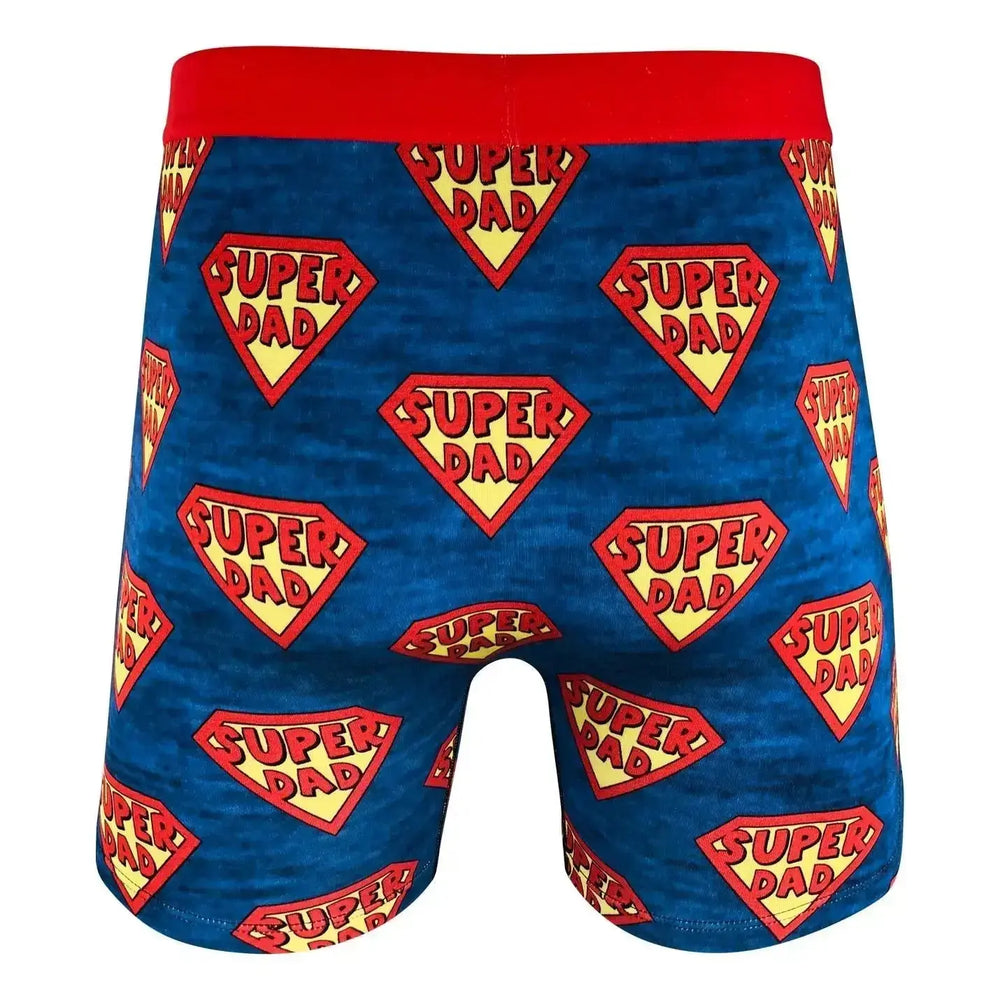 Mens Super Dad Underwear – The "Everyday Hero" Boxer Good Luck Sock Ziya Blue