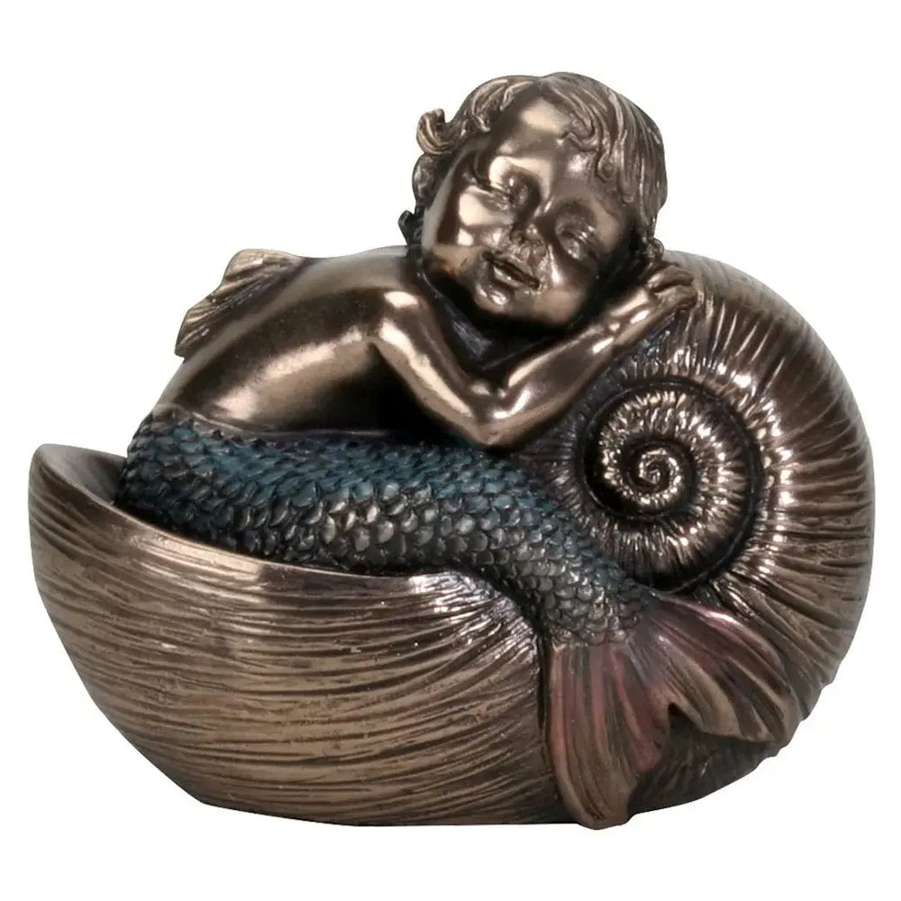 Merbaby Nautilus Figurine - Deep Sea Dreams Figurine Pacific Giftware Ziya Blue
